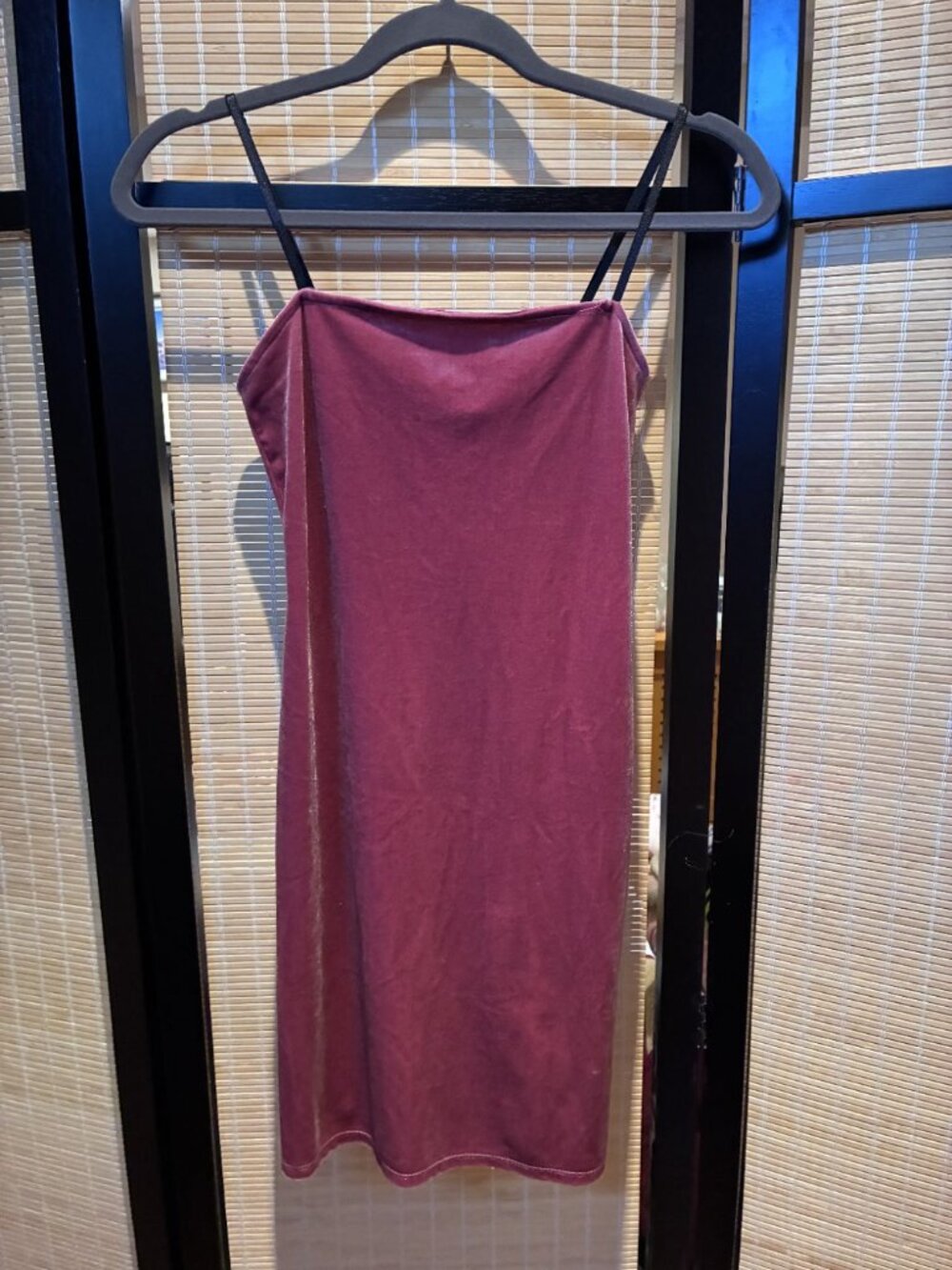 Forever 21 Mauve Velvet Bodycon Cami Mini Dress M
